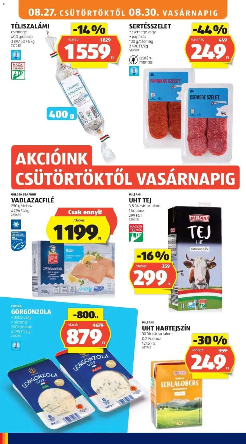 Aldi Aldi aktuális akciós újság 12 oldal