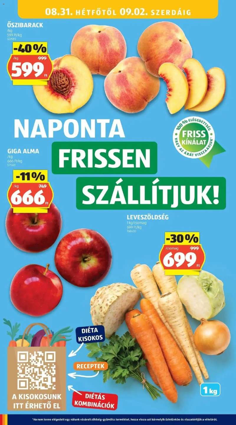 Aldi Aldi aktuális akciós újság 16 oldal