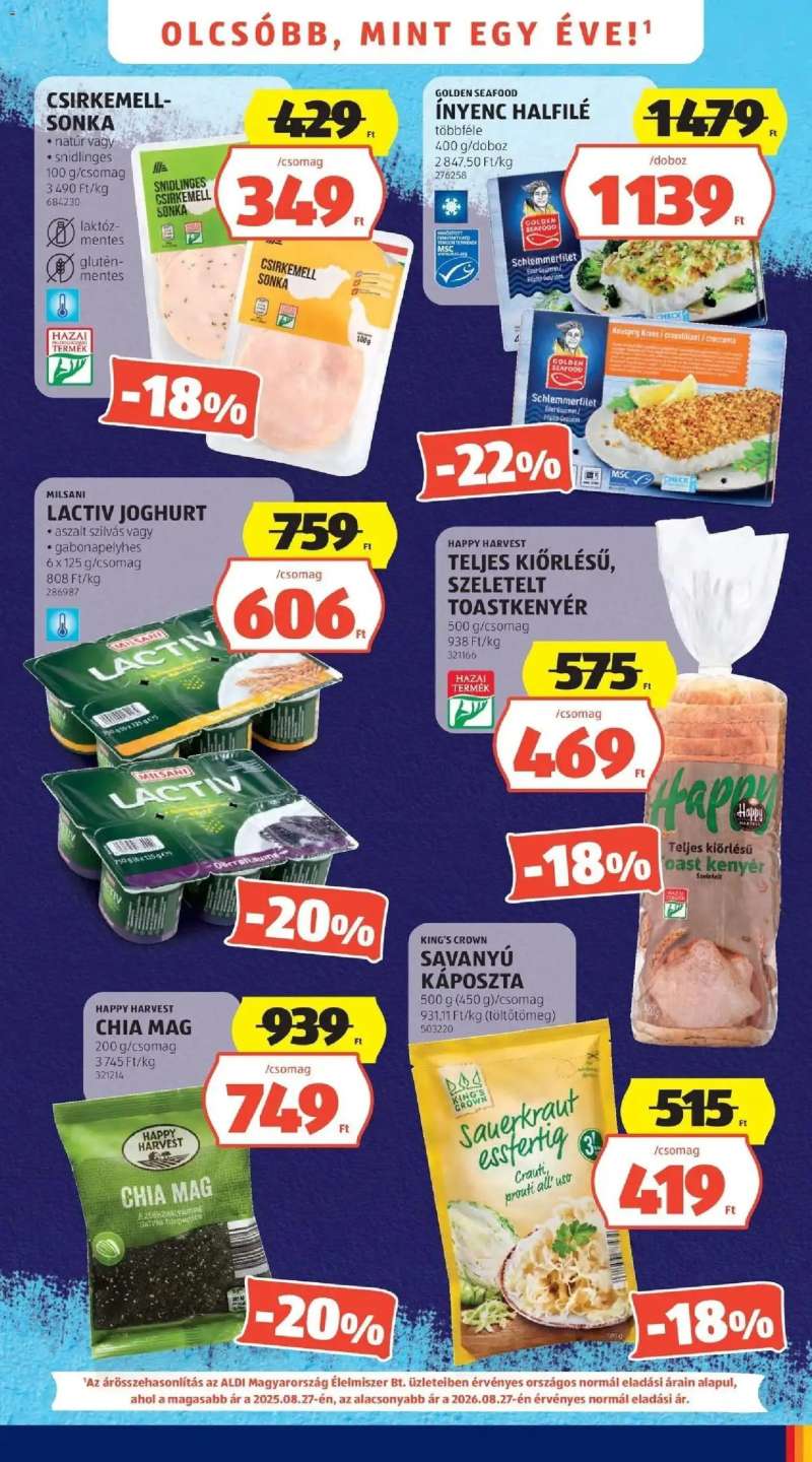 Aldi Aldi aktuális akciós újság 3 oldal