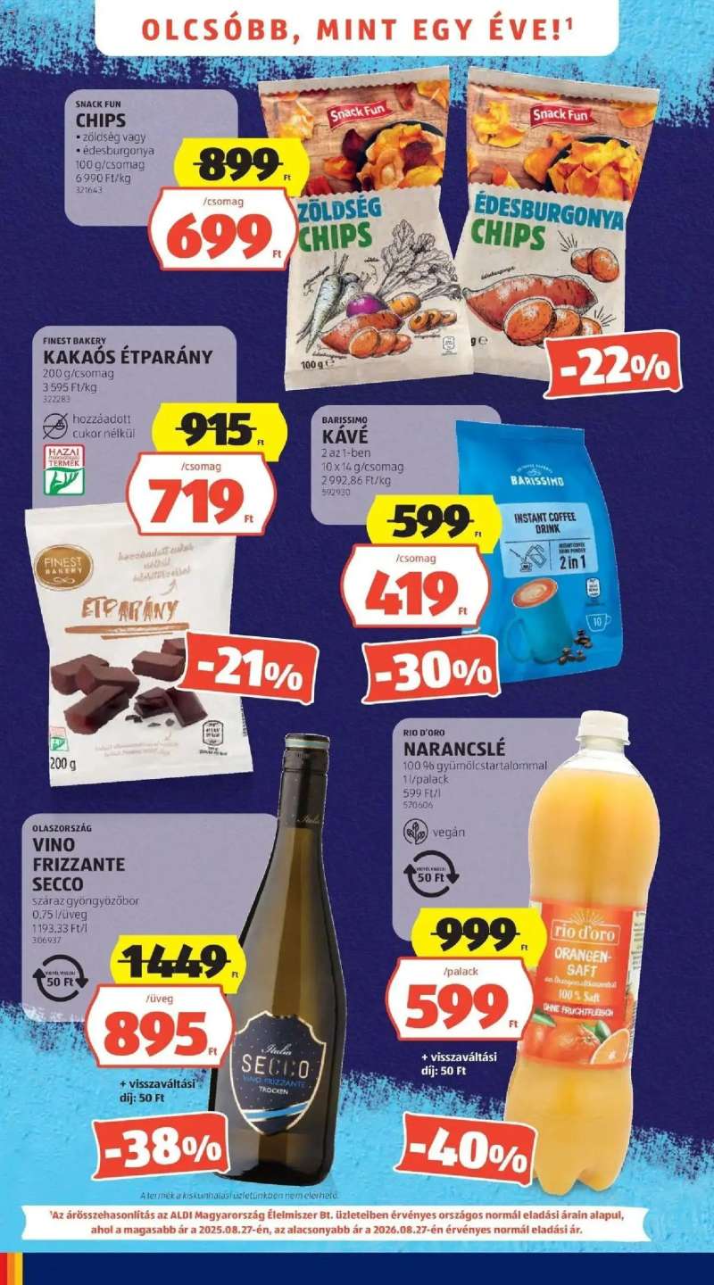 Aldi Aldi aktuális akciós újság 4 oldal