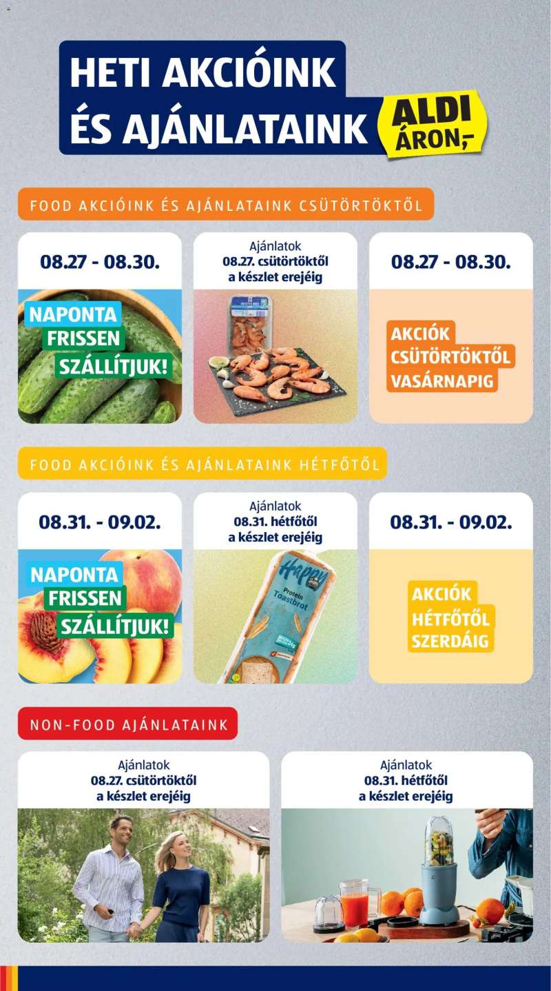 Aldi Aldi akciós újság 6 oldal