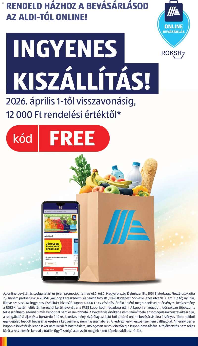 Aldi Aldi akciós újság 8 oldal