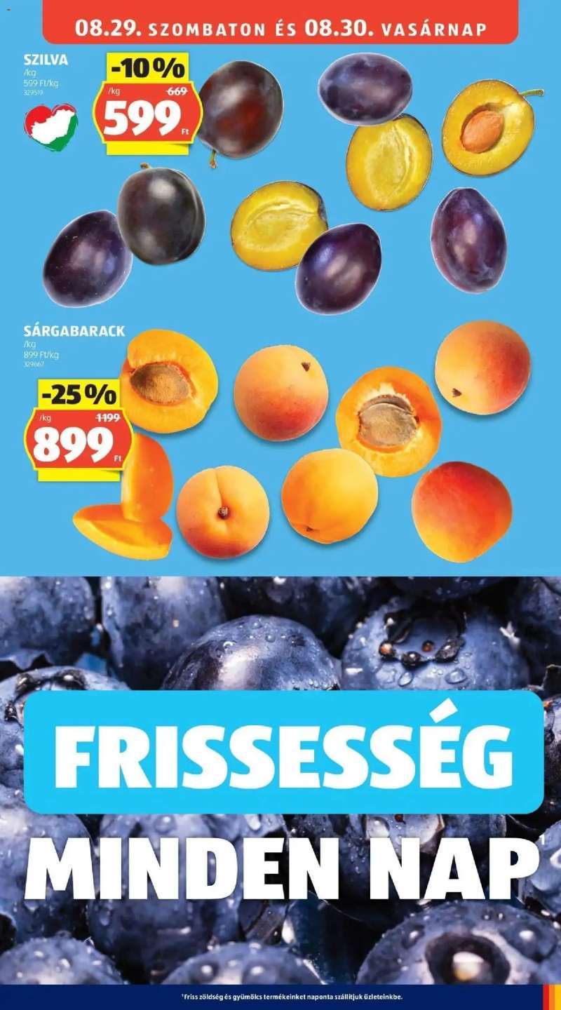 Aldi Aldi aktuális akciós újság 15 oldal