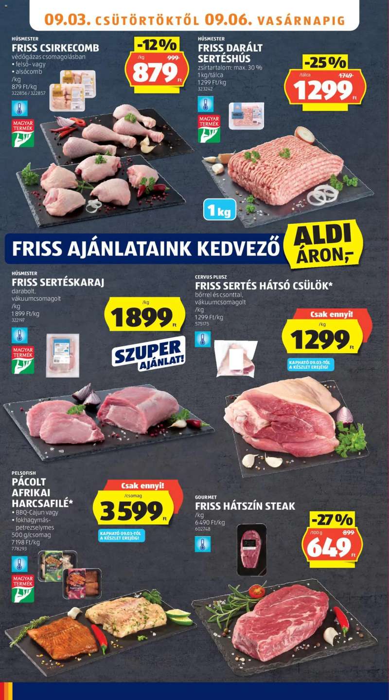 Aldi Aldi akciós újság 10 oldal