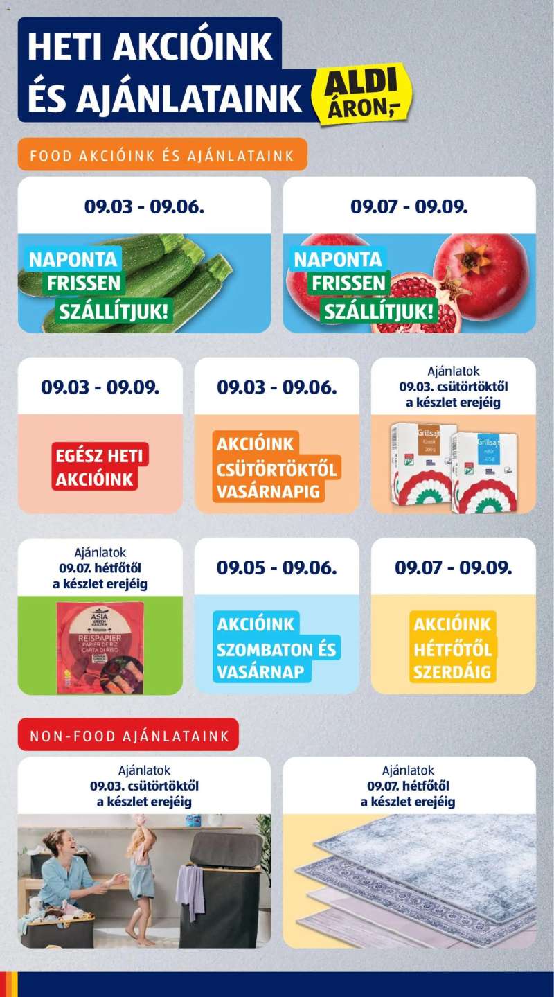 Aldi Aldi akciós újság 4 oldal
