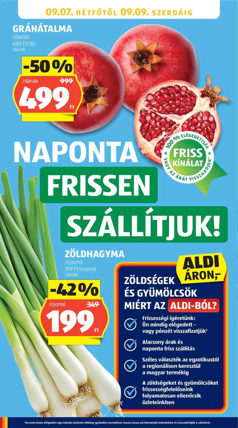 Aldi Aldi akciós újság 40 oldal