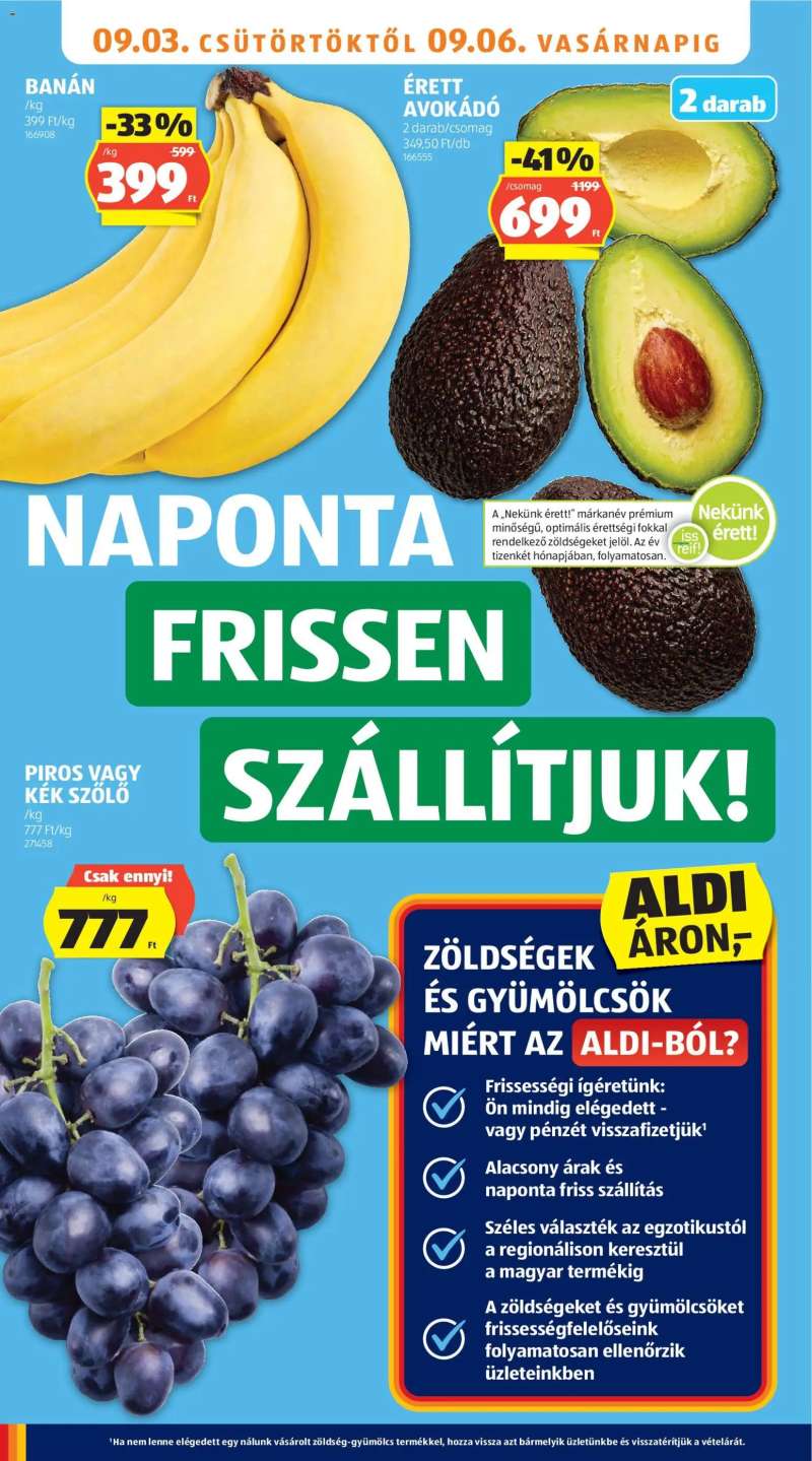 Aldi Aldi akciós újság 6 oldal