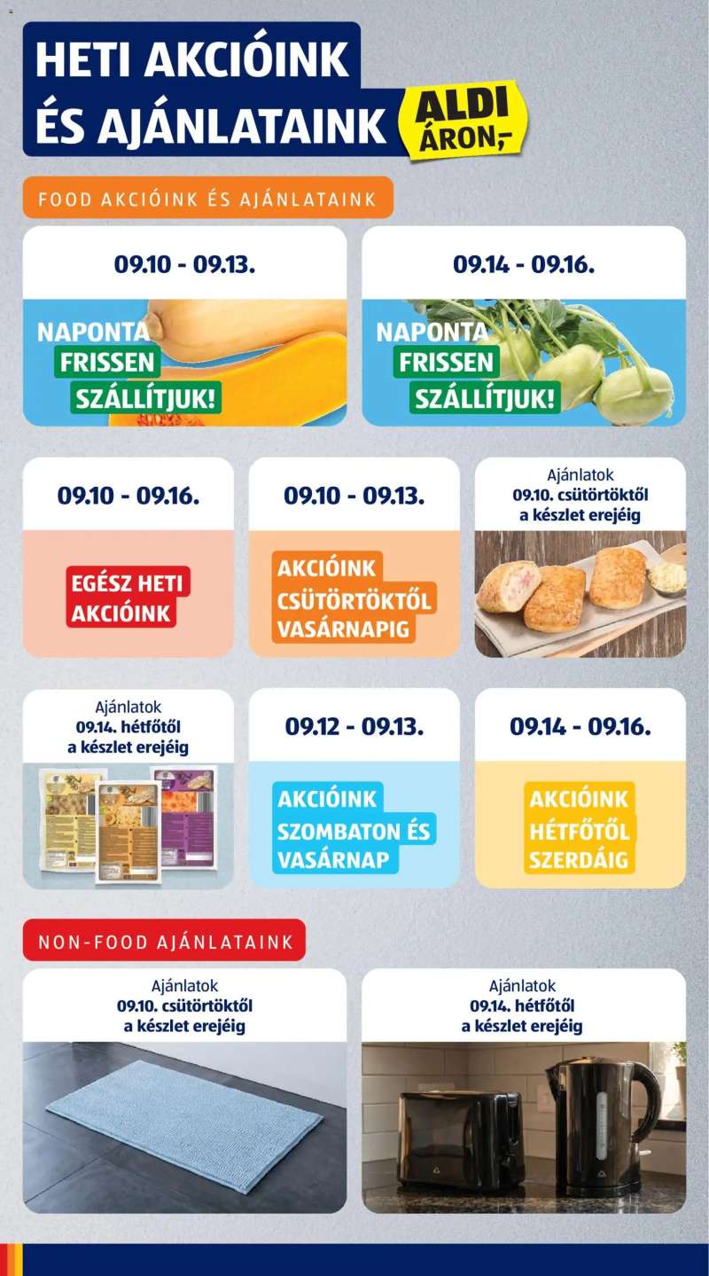 Aldi Aldi akciós újság 4 oldal