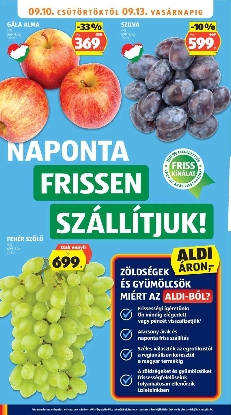 Aldi Aldi akciós újság 8 oldal