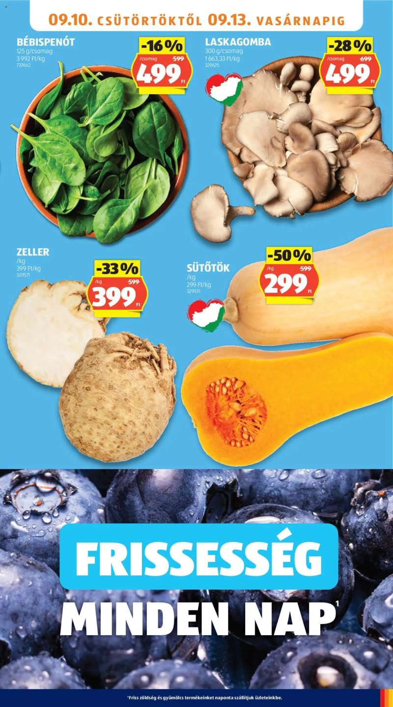 Aldi Aldi akciós újság 9 oldal