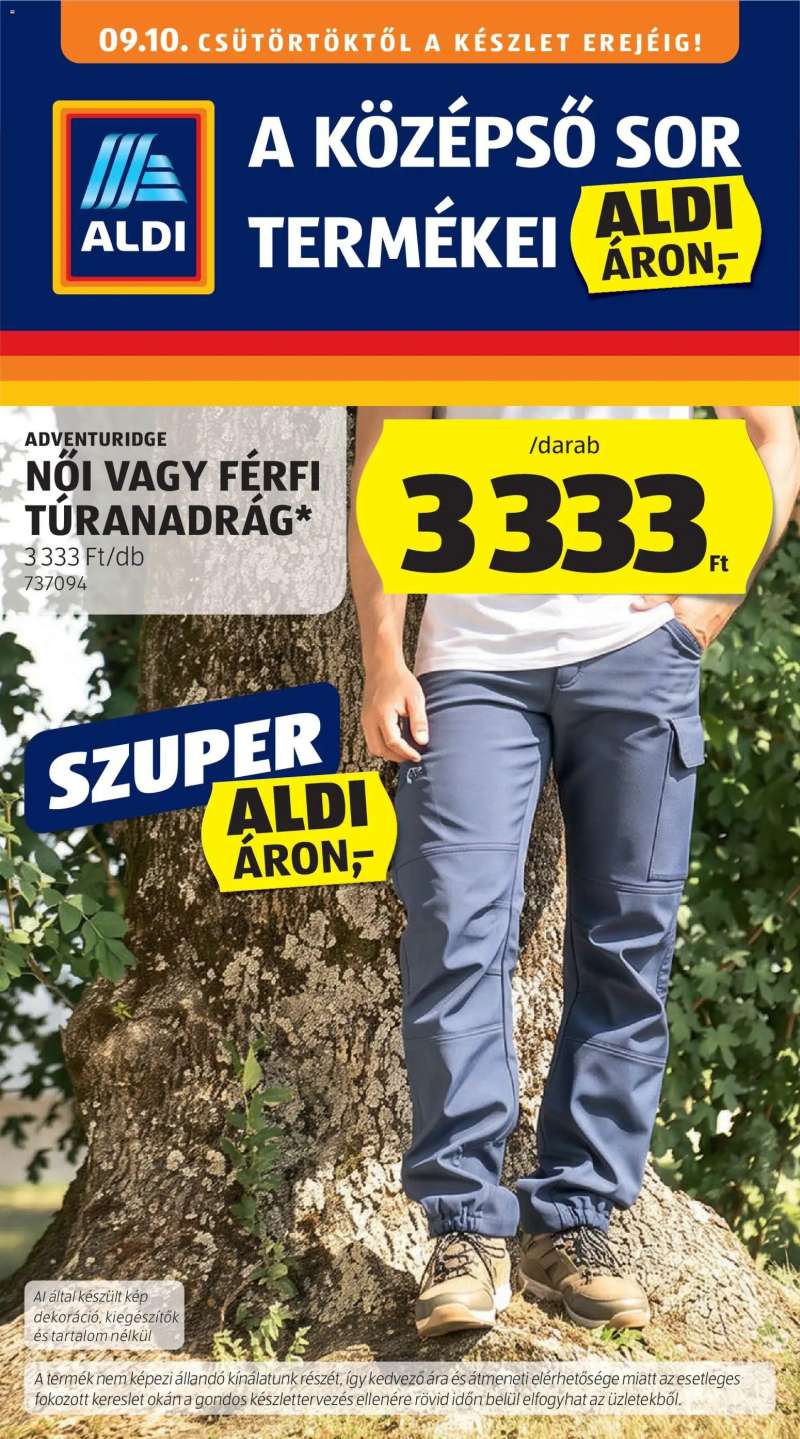 Aldi Aldi Középső sor termékei 1 oldal
