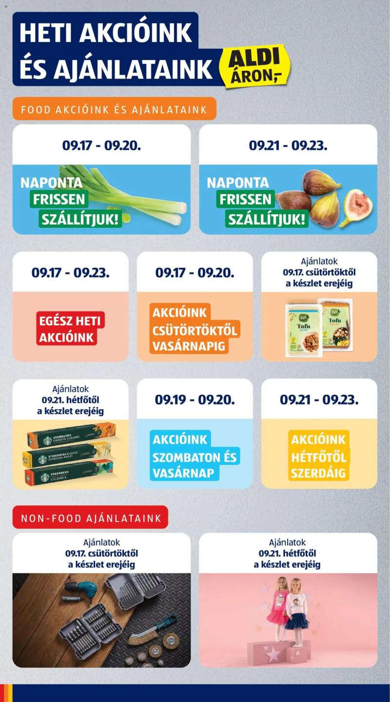 Aldi Aldi akciós újság 4 oldal