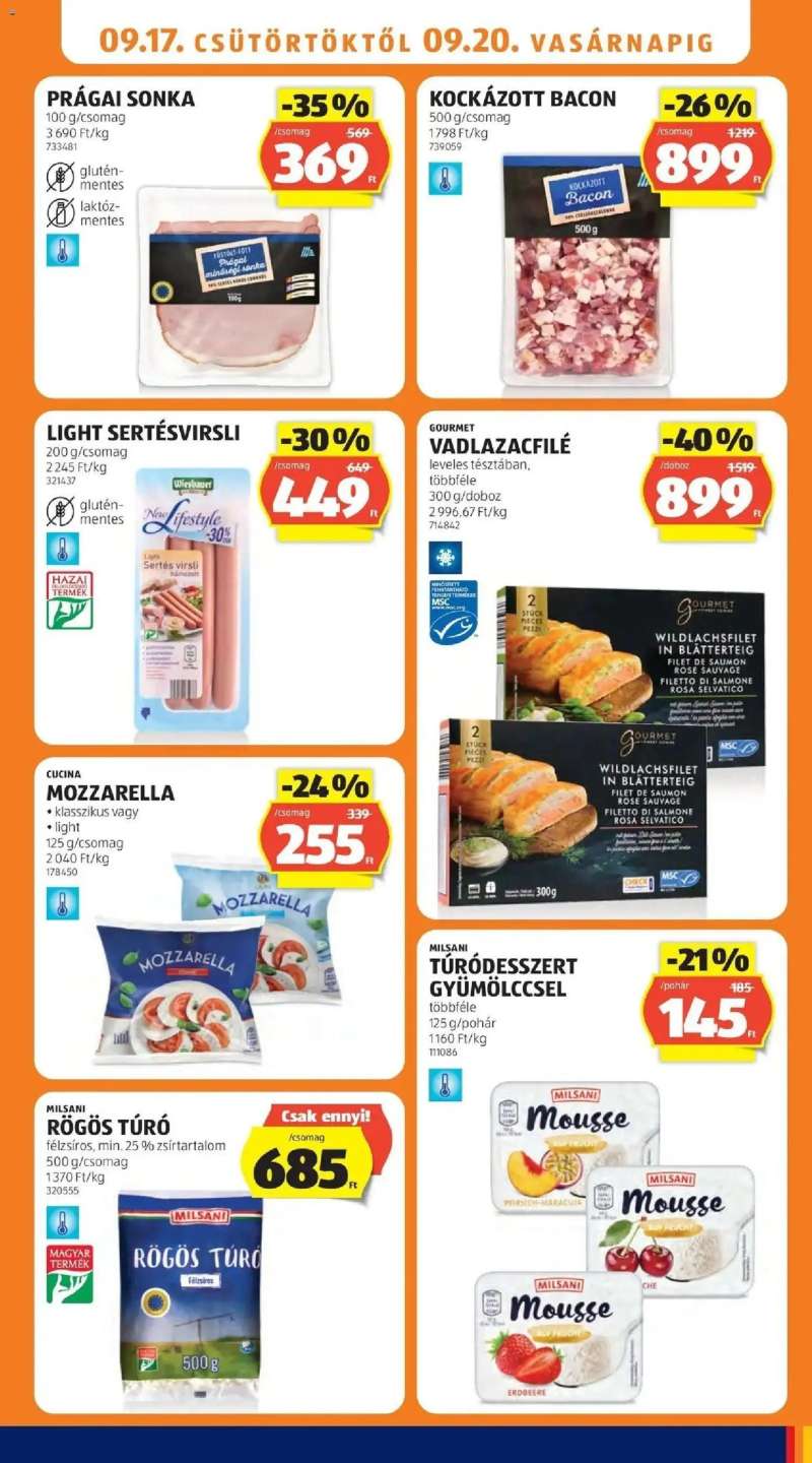 Aldi Aldi aktuális akciós újság 9 oldal
