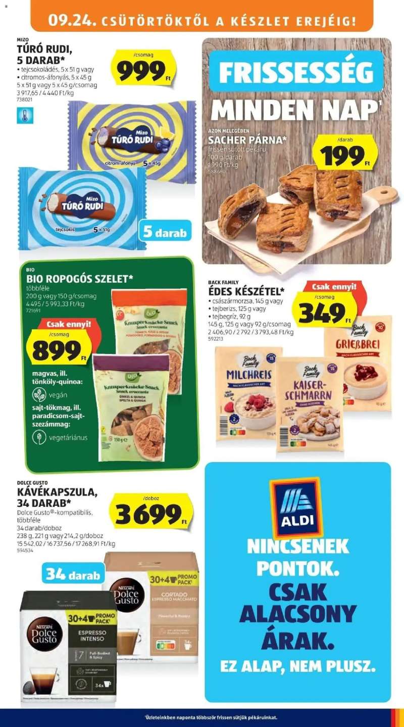 Aldi Aldi aktuális akciós újság 13 oldal