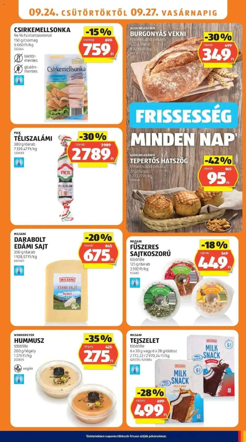 Aldi Aldi aktuális akciós újság 9 oldal