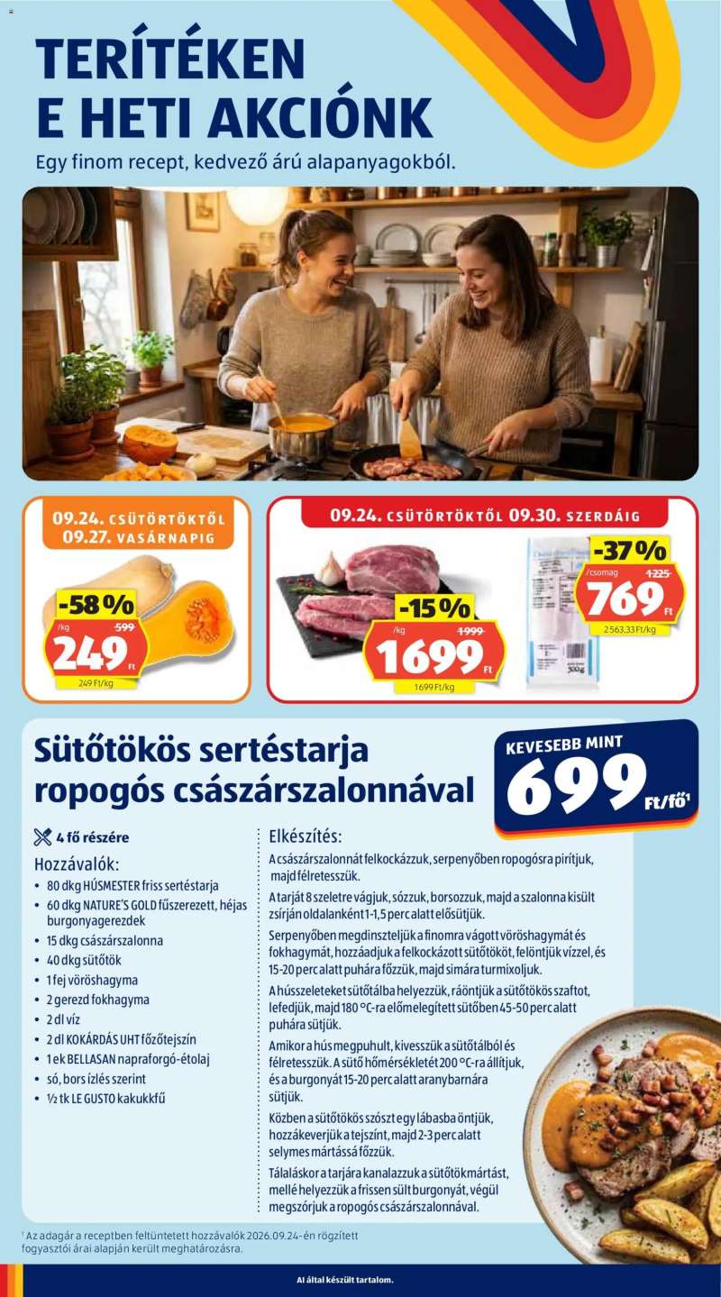 Aldi Aldi akciós újság 10 oldal