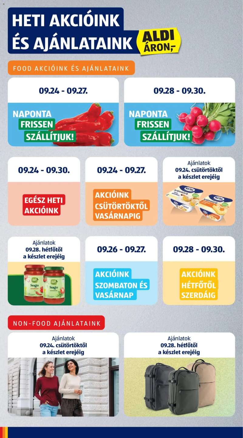 Aldi Aldi akciós újság 4 oldal