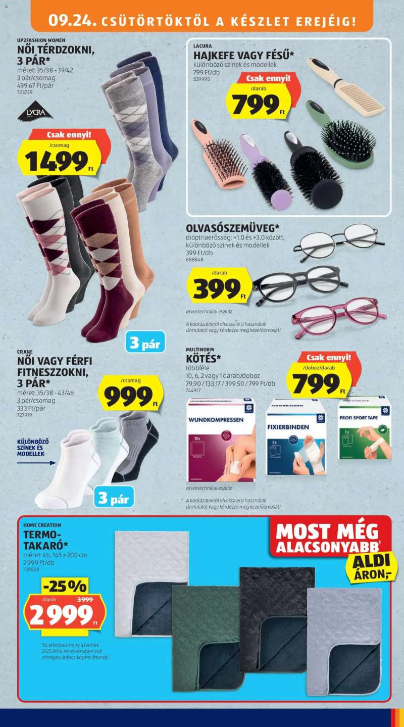 Aldi Aldi Középső sor termékei 7 oldal