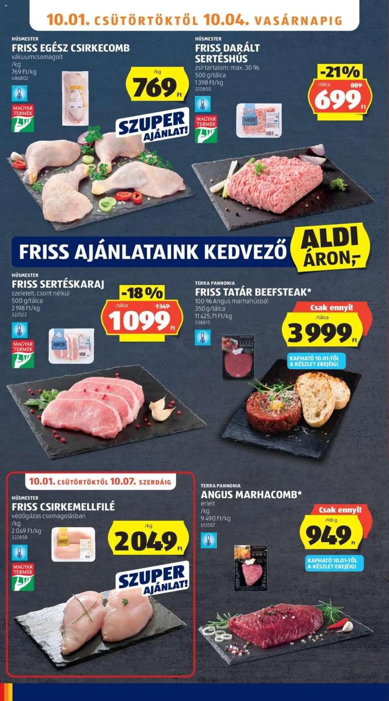 Aldi Aldi akciós újság 10 oldal