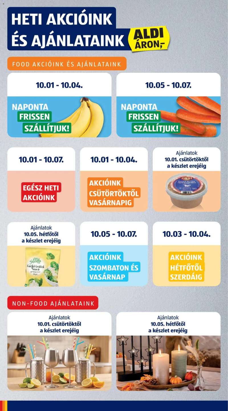 Aldi Aldi akciós újság 4 oldal