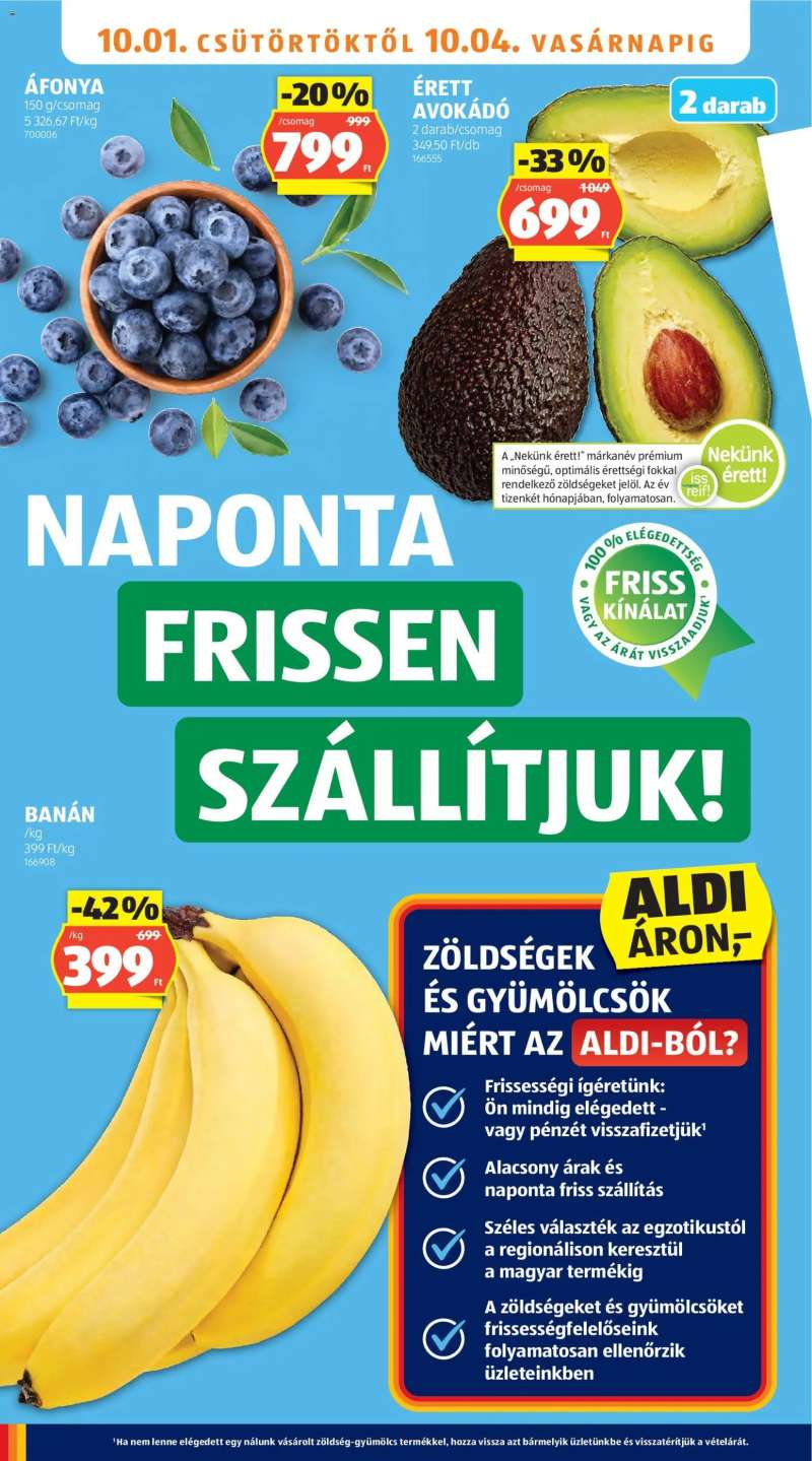 Aldi Aldi akciós újság 6 oldal