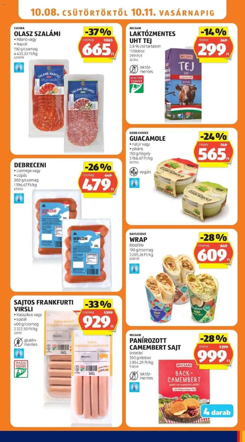 Aldi Aldi aktuális akciós újság 9 oldal