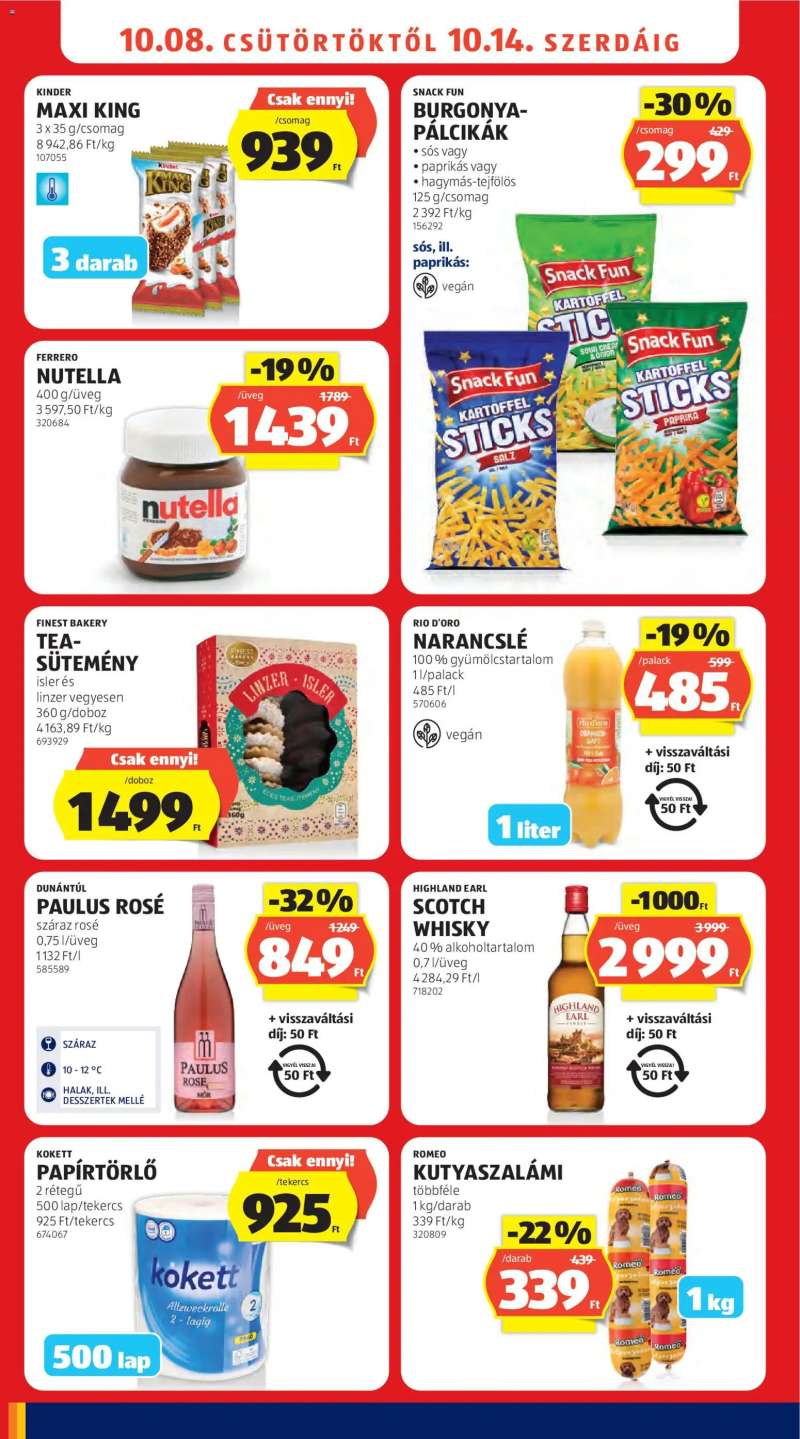 Aldi Aldi akciós újság 10 oldal