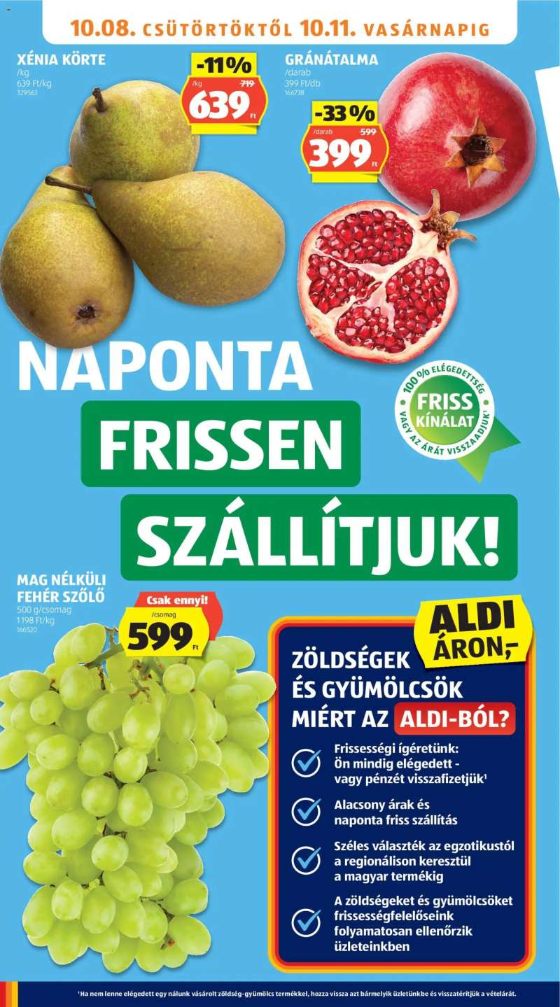 Aldi Aldi akciós újság 6 oldal