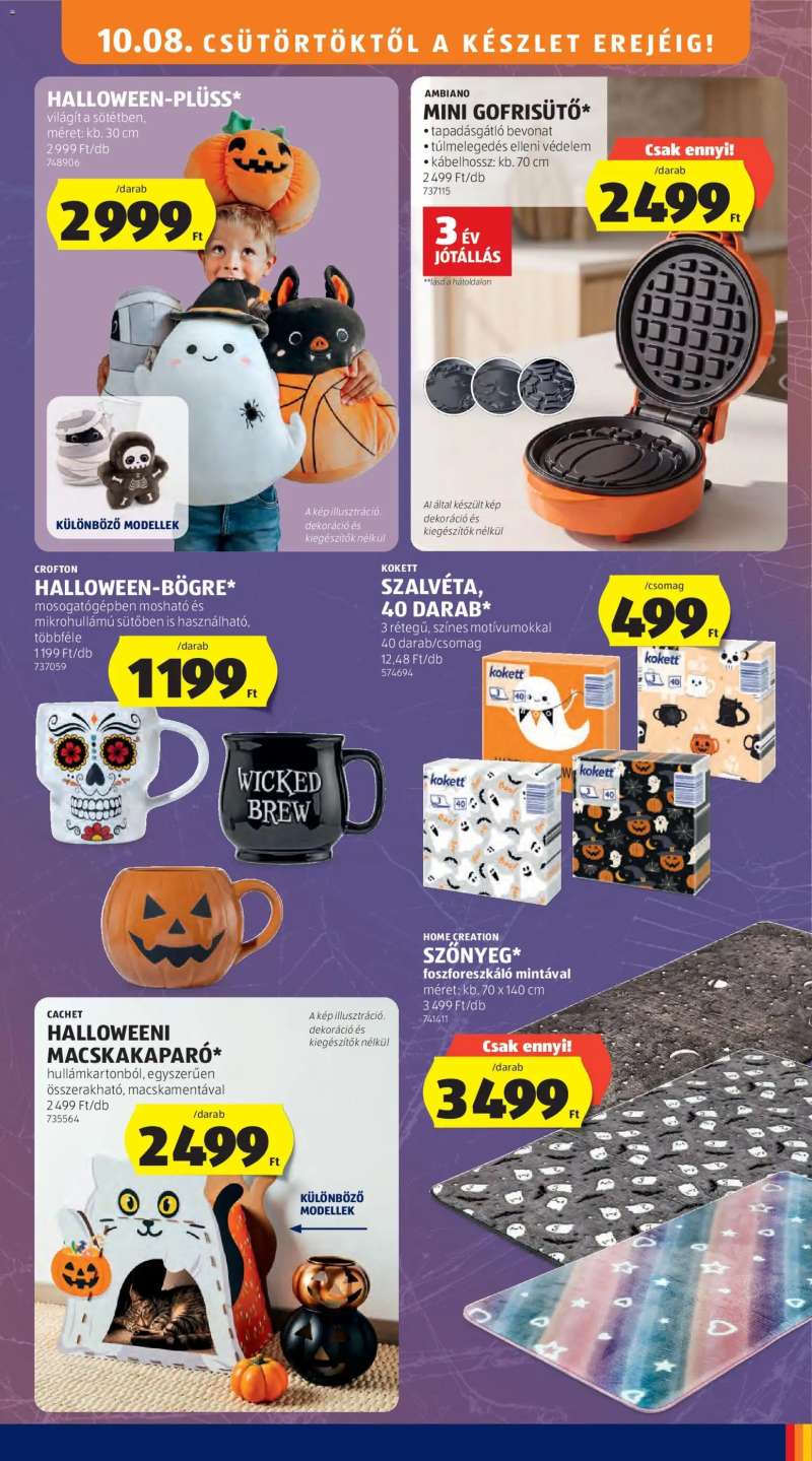 Aldi Aldi Középső sor termékei 3 oldal