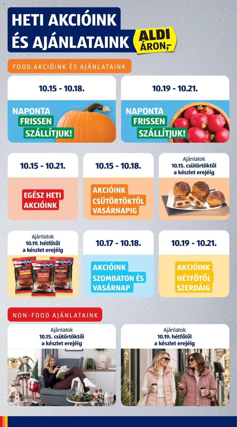Aldi Aldi akciós újság 4 oldal