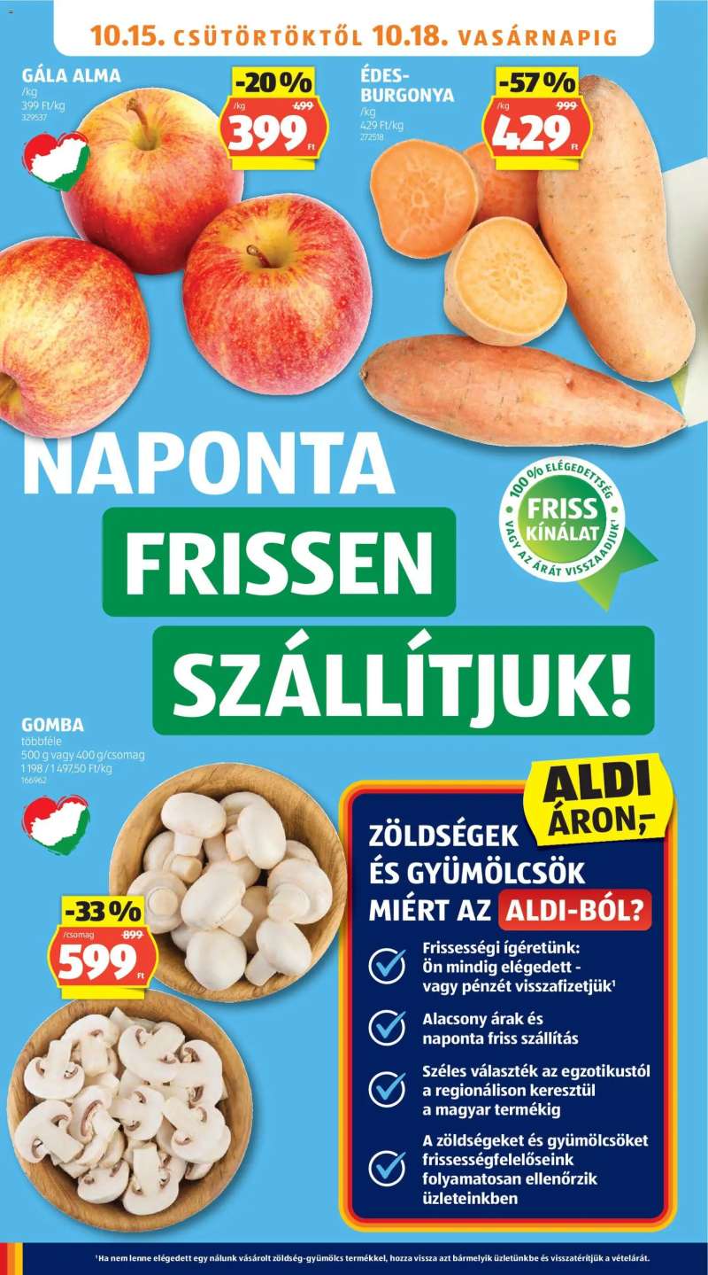 Aldi Aldi akciós újság 6 oldal