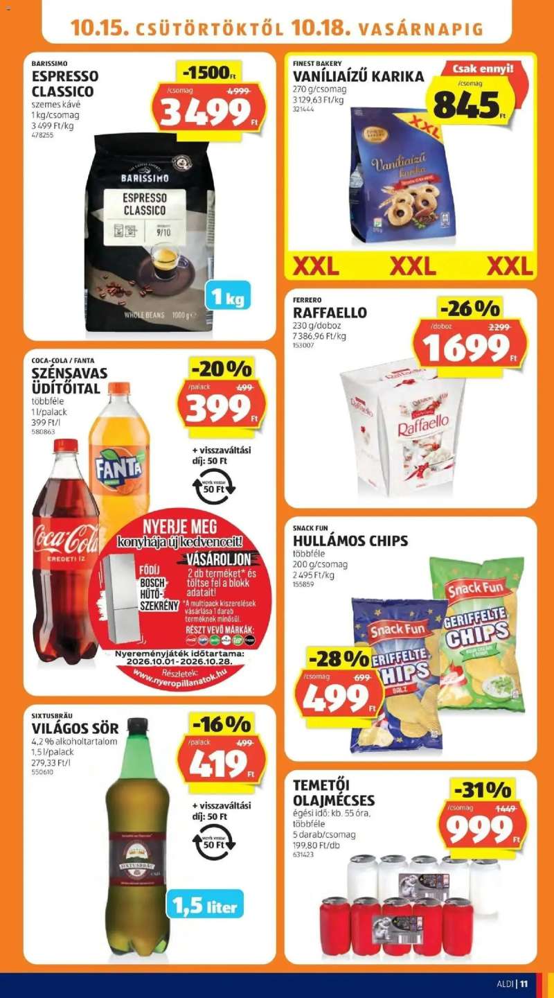 Aldi Aldi aktuális akciós újság 11 oldal