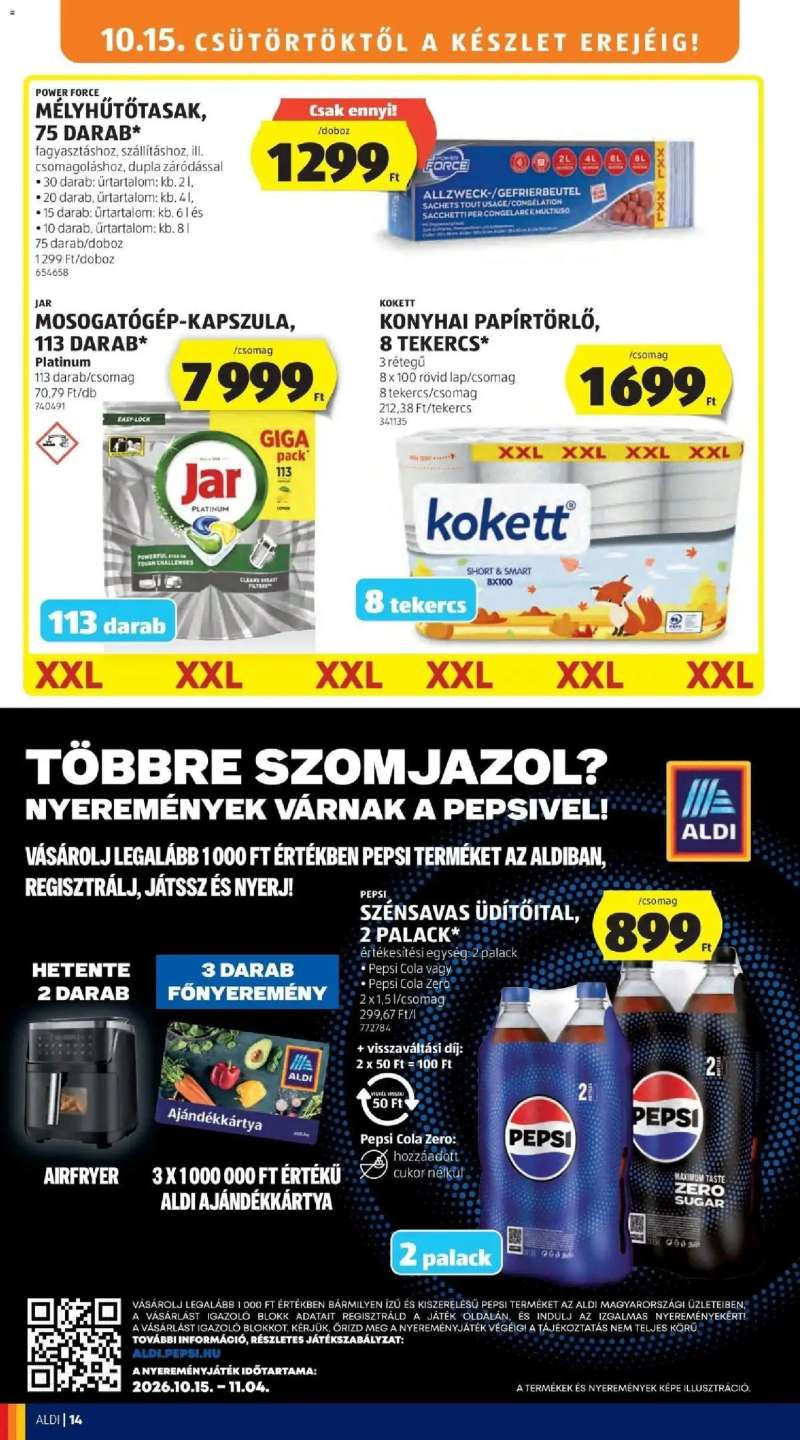 Aldi Aldi aktuális akciós újság 14 oldal