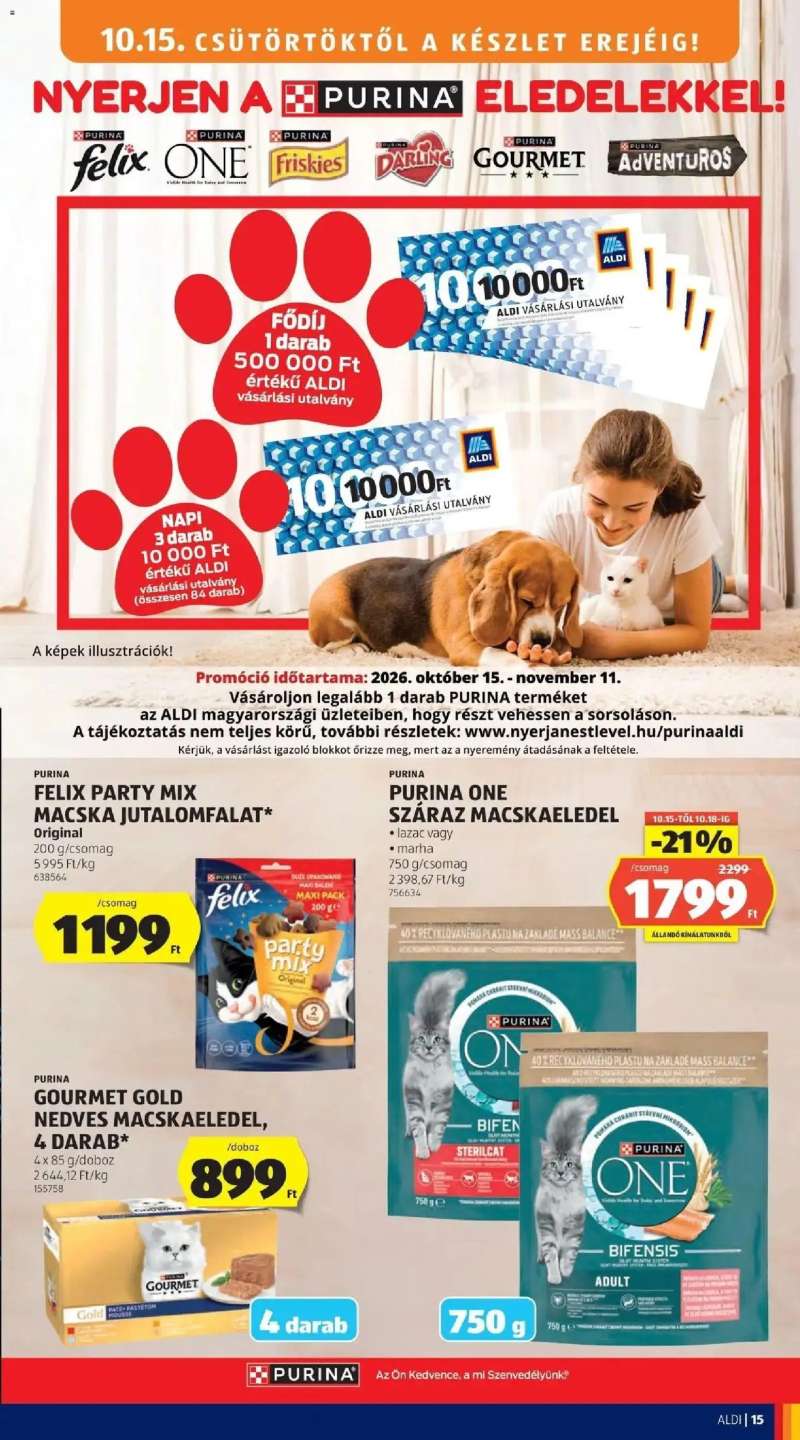 Aldi Aldi aktuális akciós újság 15 oldal
