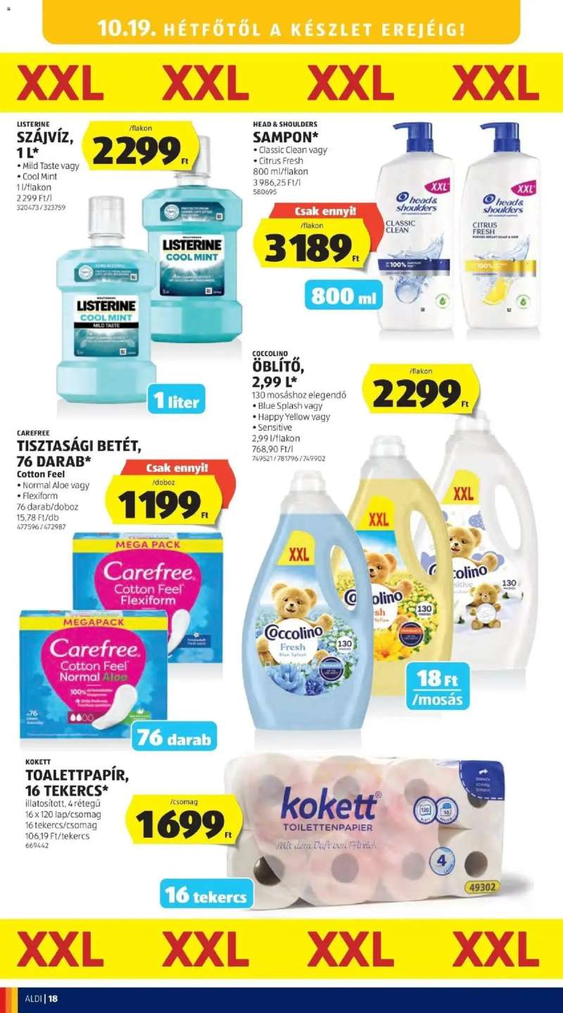 Aldi Aldi aktuális akciós újság 18 oldal