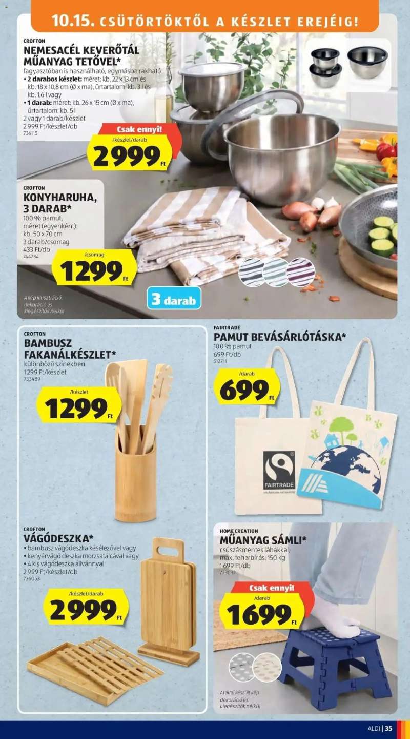 Aldi Aldi aktuális akciós újság 35 oldal