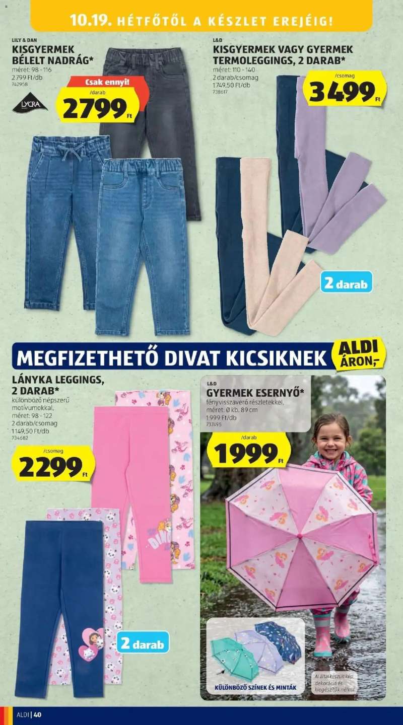Aldi Aldi aktuális akciós újság 40 oldal