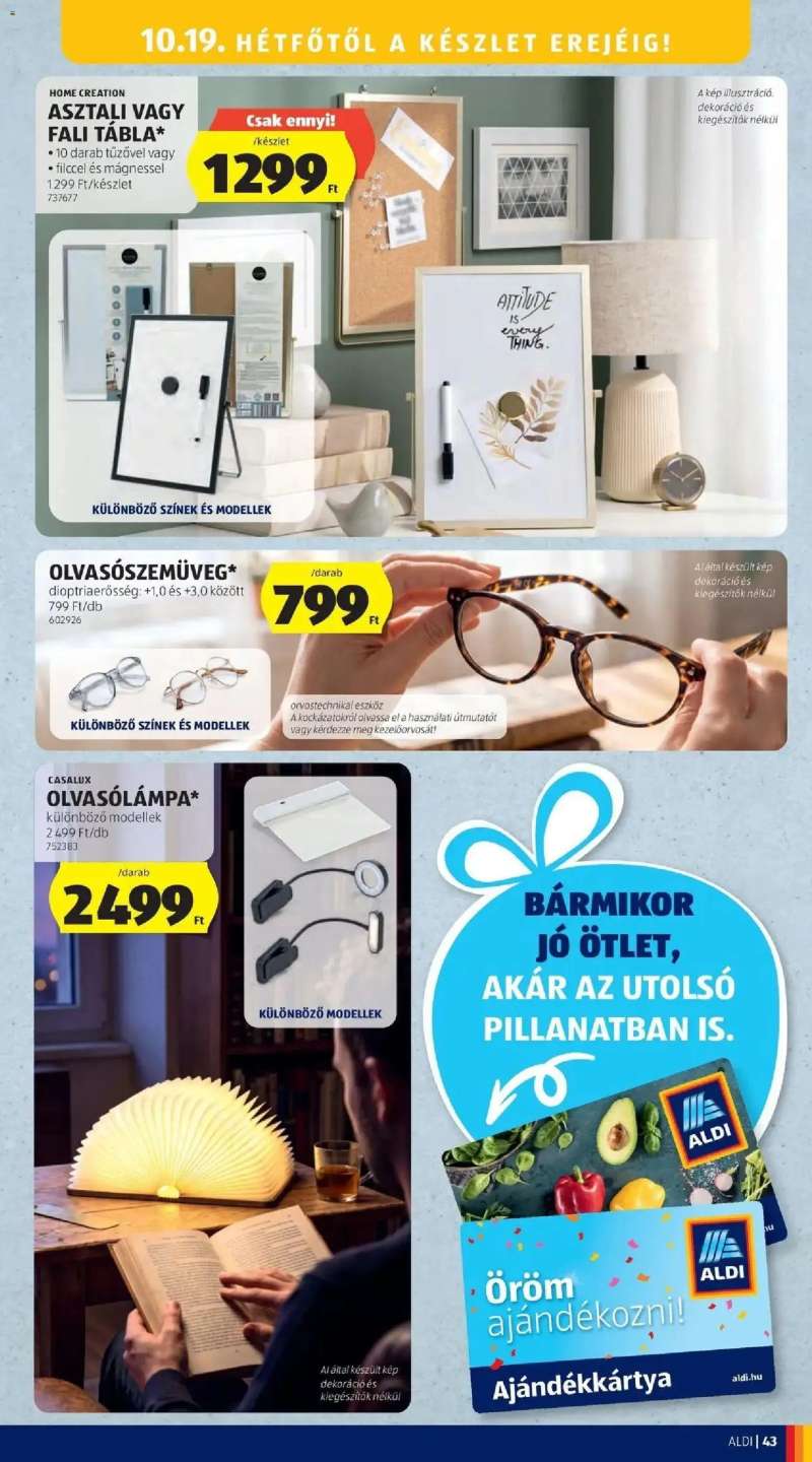 Aldi Aldi aktuális akciós újság 43 oldal