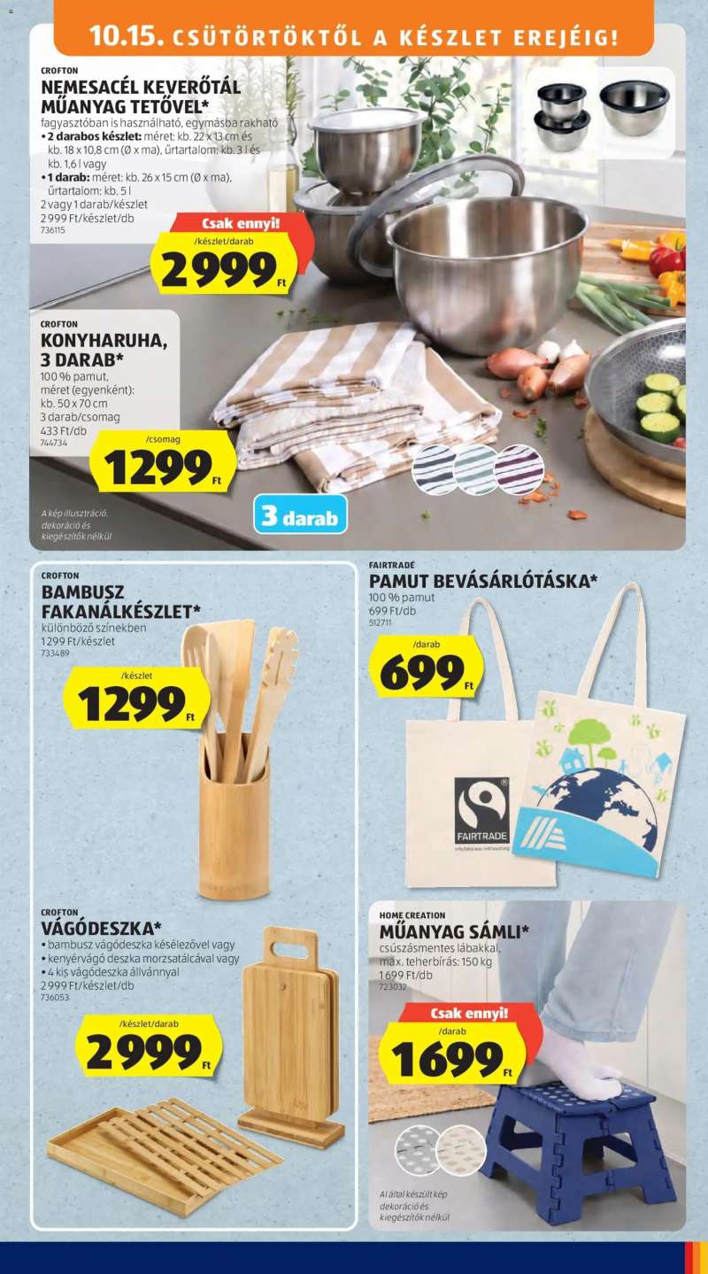 Aldi Aldi Középső sor termékei 11 oldal