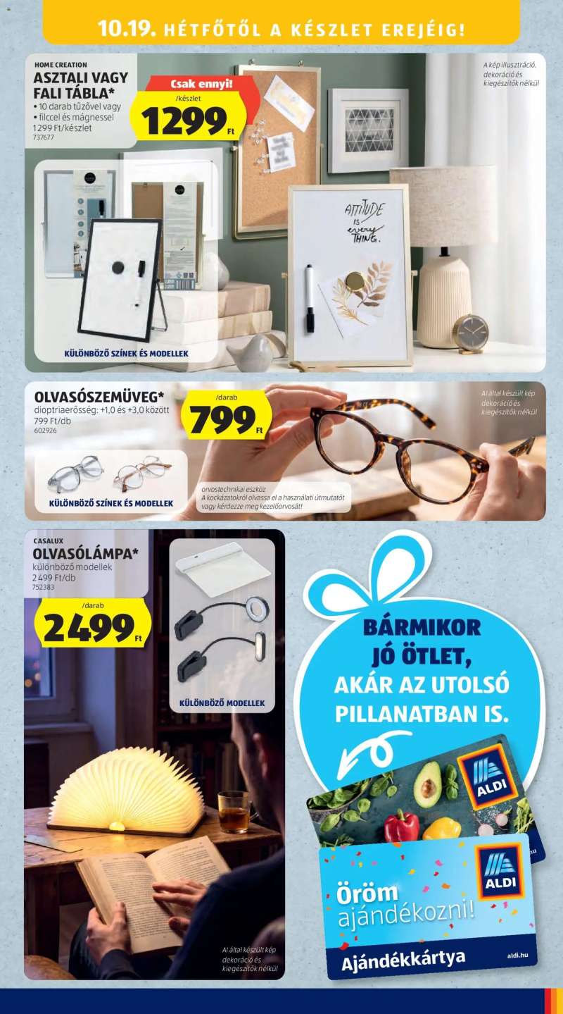 Aldi Aldi Középső sor termékei 19 oldal
