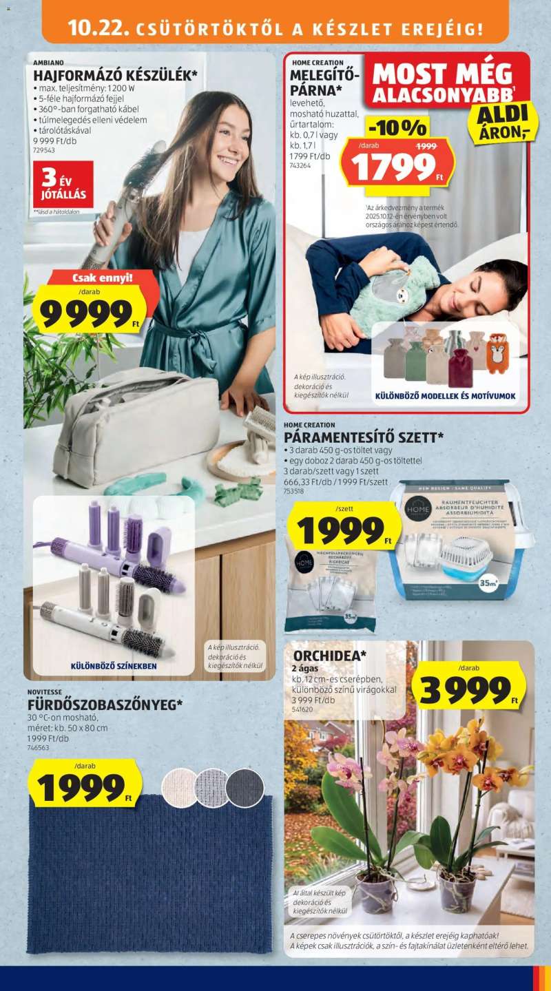 Aldi Aldi Középső sor termékei 3 oldal