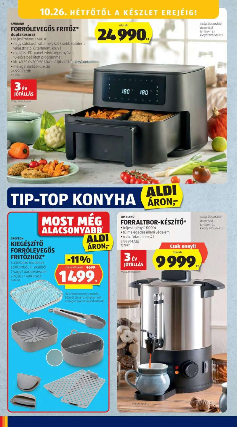 Aldi Aldi Középső sor termékei 6 oldal