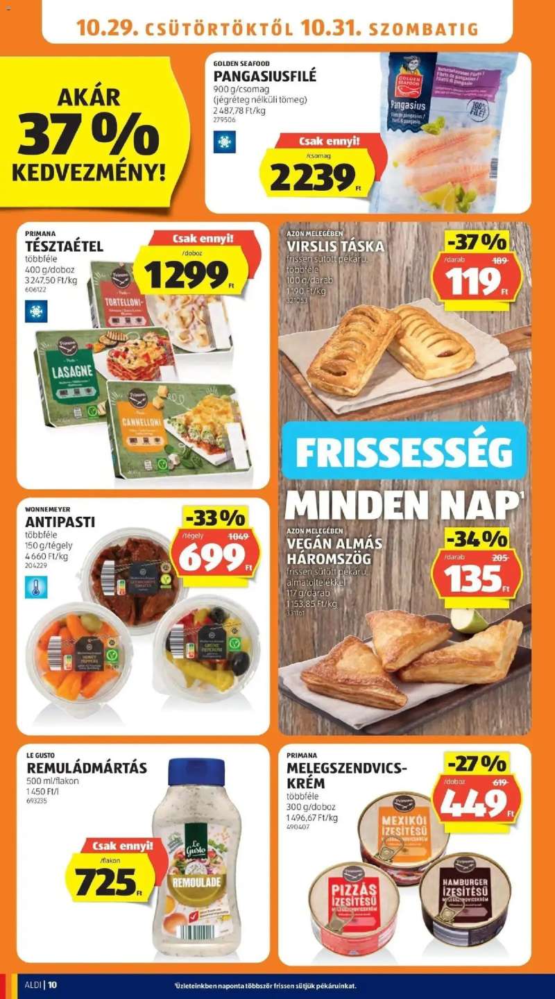 Aldi Aldi aktuális akciós újság 10 oldal