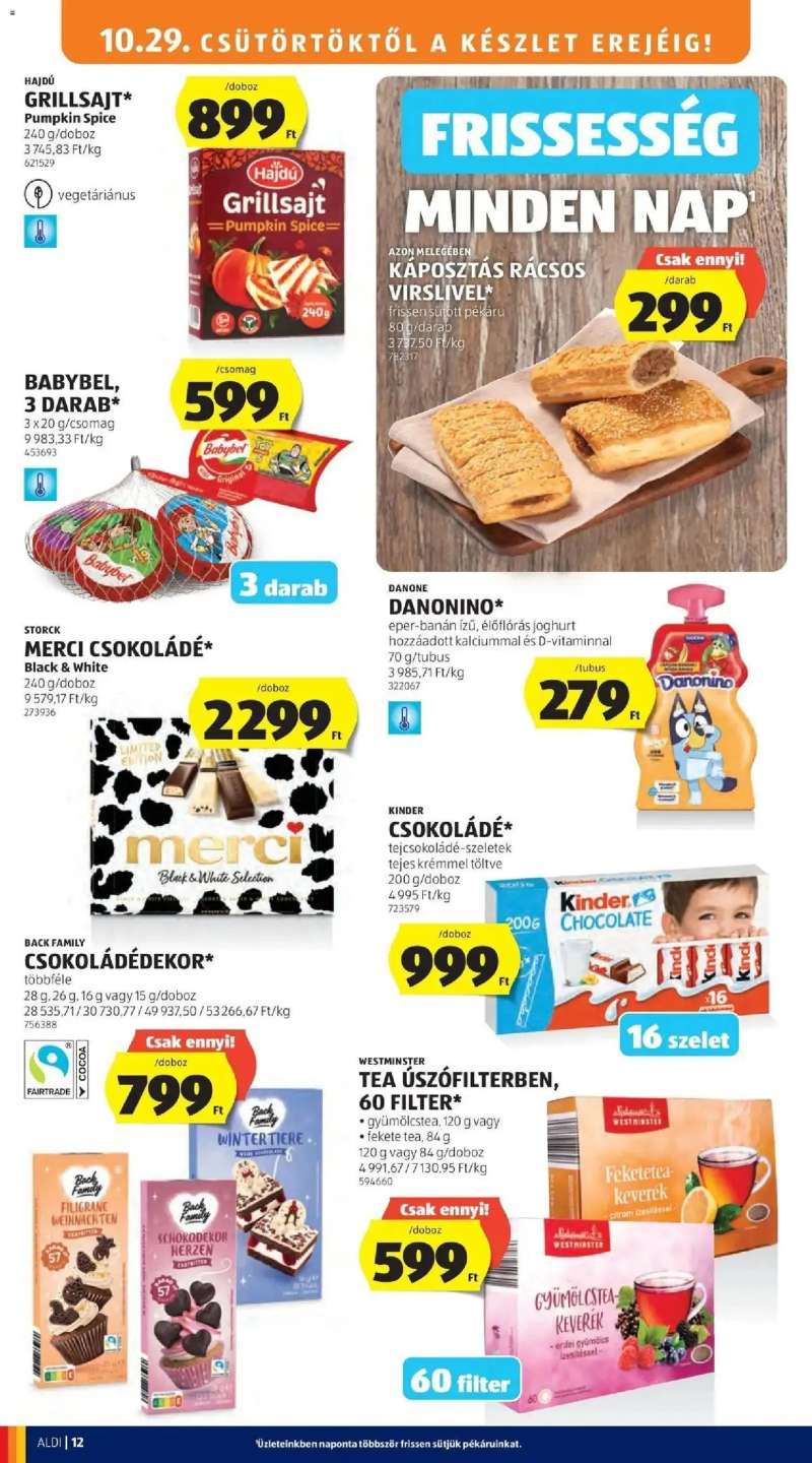 Aldi Aldi aktuális akciós újság 12 oldal