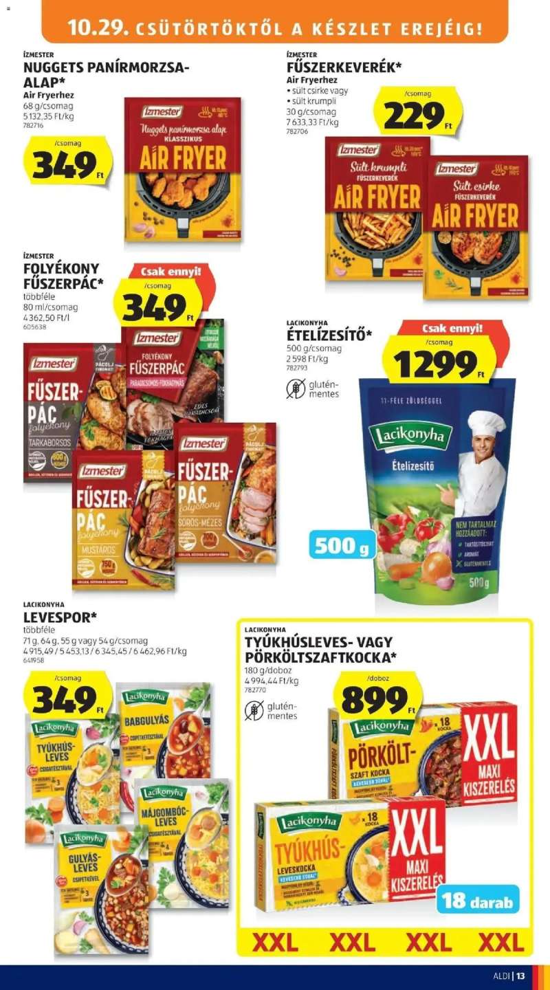 Aldi Aldi aktuális akciós újság 13 oldal