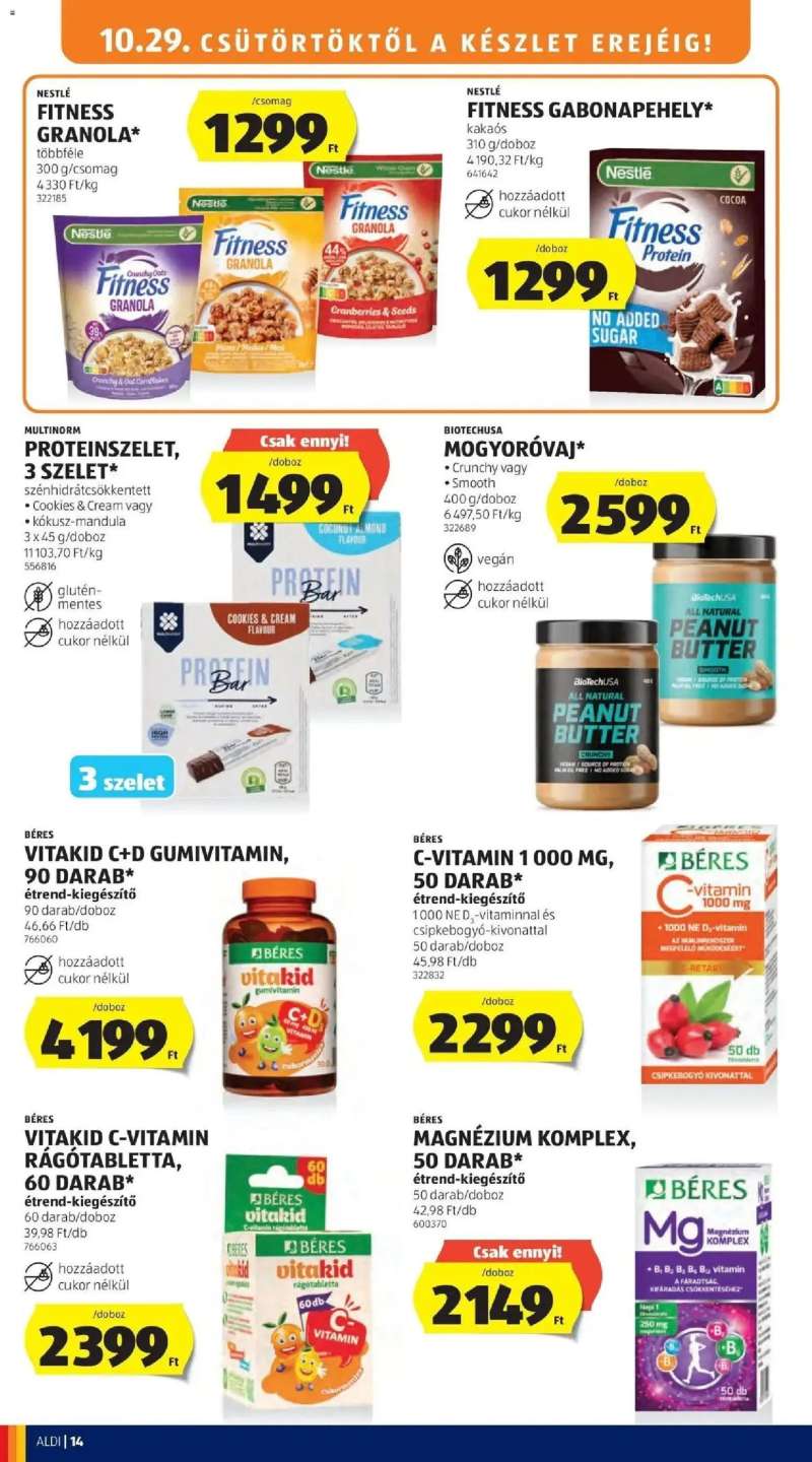 Aldi Aldi aktuális akciós újság 14 oldal