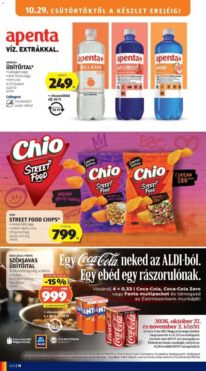 Aldi Aldi aktuális akciós újság 18 oldal