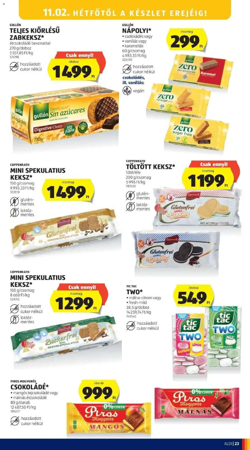 Aldi Aldi aktuális akciós újság 23 oldal