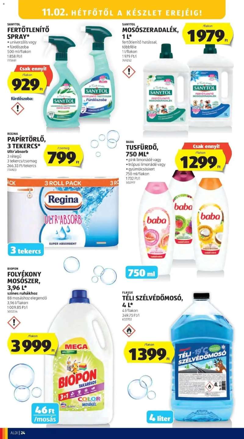 Aldi Aldi aktuális akciós újság 24 oldal