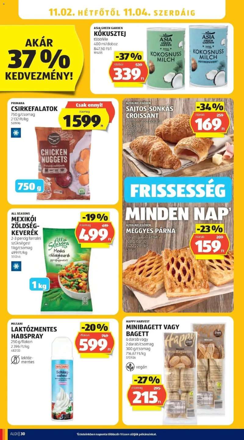 Aldi Aldi aktuális akciós újság 30 oldal